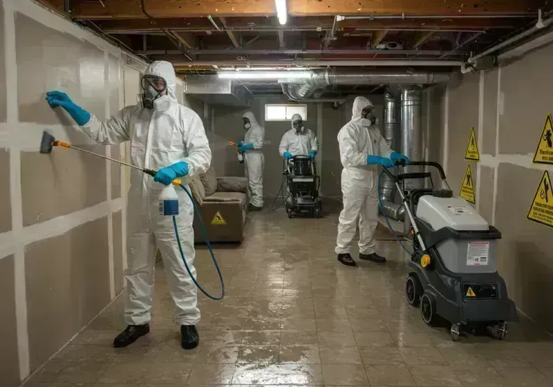 Basement Moisture Removal and Structural Drying process in Summers County, WV